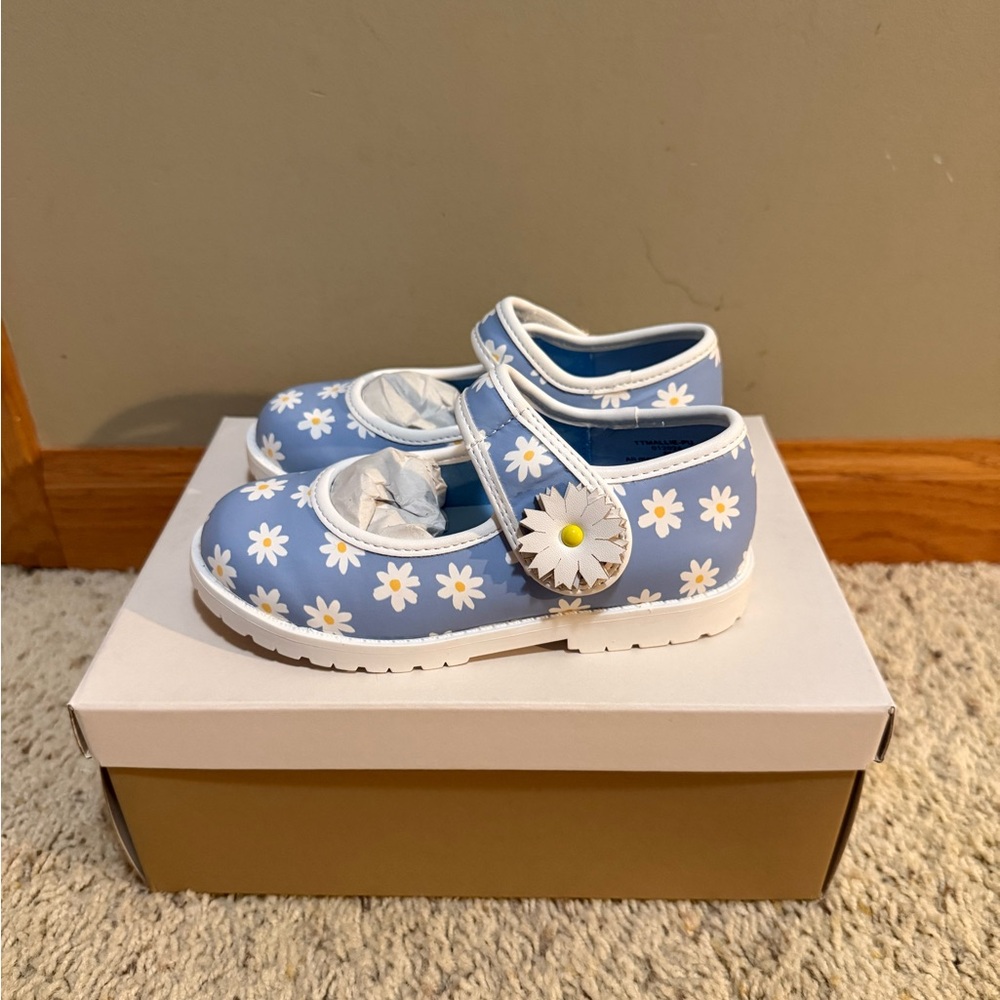 Tucker + Tate Kids' Mallie Mary Jane Flat In Blue Daisy
